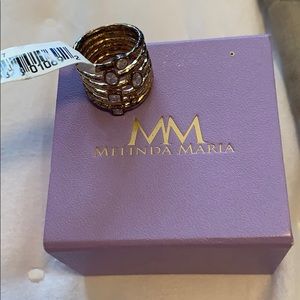 Melinda Maria gold stack ring